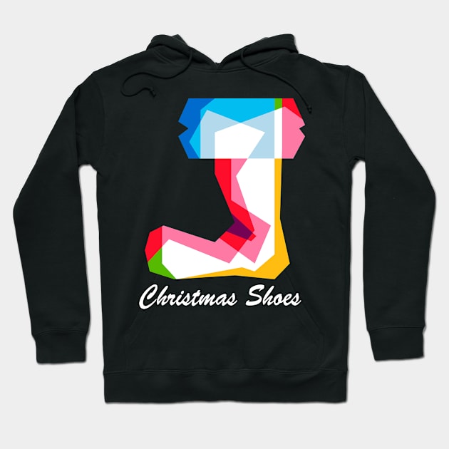 Colorful christmas shoes Hoodie by Yopi